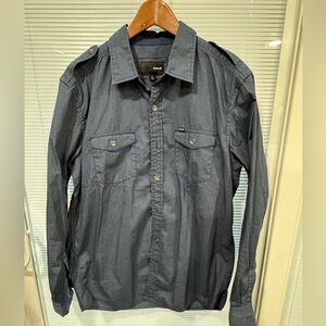 Hurley Indigo Chambray Button-Down Shirt